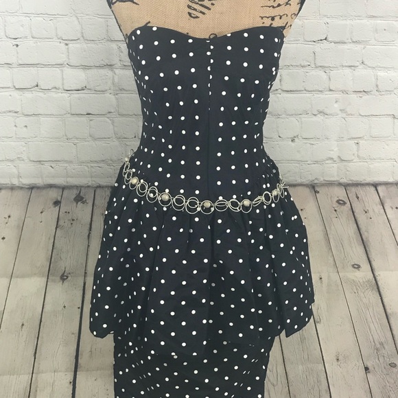 Women’s Vintage 80’s-90’s Polka Dot Vintage Dress - Picture 6 of 6